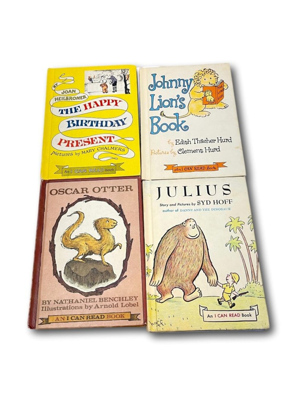 I Can Read Lot 4 Books Birthday Oscar Otter Julius Johnny Lion Vintage 1960s